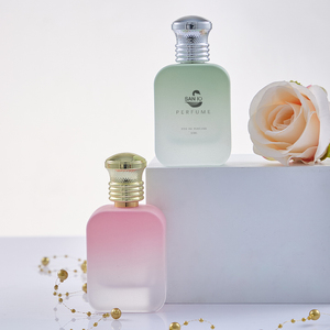 Botellas de perfume de vidrio de Color degradado de alta calidad de fábrica, nuevos diseños, botella de Perfume de lujo con tapa y spray - Product Image 4