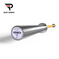 Barre d'haltérophilie PILOTSPORTS à 6 roulements, barre IWF pour soulever la barre, soulever la barre en position debout et soulever la barre en position assise, barre d'entraînement de force pour hommes et femmes ZKC