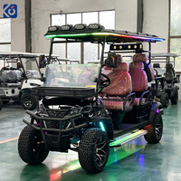 Nouveau modèle de voiturette de golf électrique, buggy de golf 6 places, batterie lithium 72V, homologuée pour la route, pour club et utilisation sur route