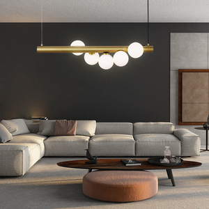 โมเดิร์นอาร์ตมินิมอลร้านอาหารบาร์โรสโกลด์/สีดำโคมระย้าเหล็กยาว <span class=keywords><strong>G9</strong></span> - Product Image 3