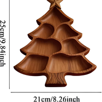 Nouveau Plateau de Service en Bois de Pin pour Noël, Plateau à Fruits et Snacks, Moderne, Peint par Pulvérisation, Forme Irrégulière, Motif Graines de Tournesol et Bonbons