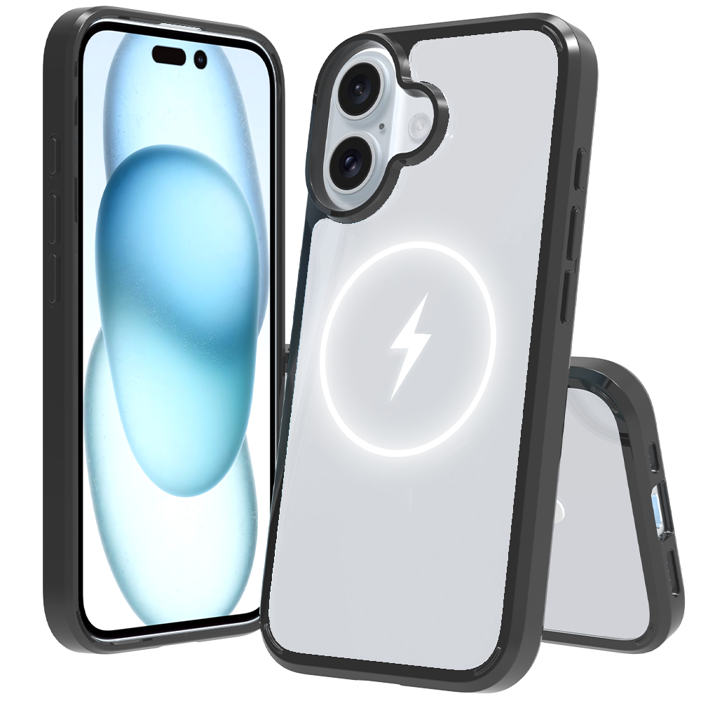 Clear Back / Black TPU Border