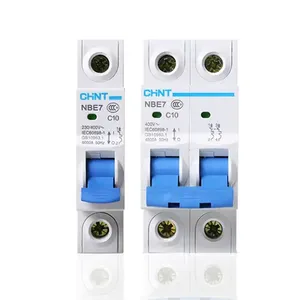 CHINT Solar energy system miniature circuit breakers 1P 2P 3P 4P over voltage protection C Type mcb types disyuntor NBE7