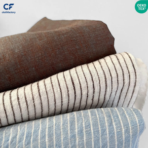 Органическая 100% льняная ткань, изготовленная из экологически чистой пряжи, окрашенной в массе, с мягким эффектом стирки, для домашнего текстиля, рубашек, платьев и обивки диванов. - Product Image 1