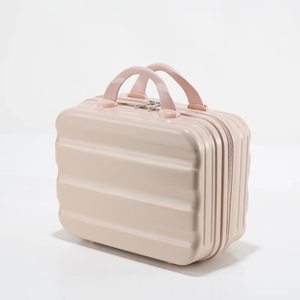 Étui de voyage de maquillage portable de 14 pouces Nouveau design Valise ABS à coque rigide 4 roues Style classique Mini bagage à main Mallette de transport - Product Image 2