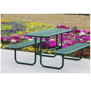 Arlau Bancs de <span class=keywords><strong>table</strong></span> de pique-nique d'extérieur en métal trempé thermoplastique - Product Image 6