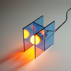 Original Sunrise Blue Ocean Night <b>Light</b> Led Rectangle Geometric Solid Bedside Lamp For Living Room Bedroom Study - Product Image 4