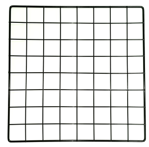 Mini panel de rejilla de alambre de metal negro 14 "<span class=keywords><strong>Wx</strong></span> 14" H1.5 "Panel de rejilla cuadrada - Product Image 1