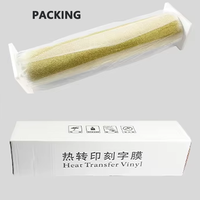 Rollos de Vinilo Termotransferible (HTV) con Purpurina para Camisetas, Láminas de Papel para Diseño DIY, Etiquetas con Logotipo, Película de Alta Transferencia de Calor