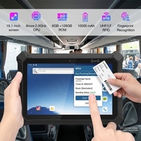 Tablet PC Robusta de 10.1 Pulgadas con Android 12, Octa Core, 6+128GB, 10000mAh, IP67 Resistente al Agua, Escáner de Código de Barras, para Inventario Industrial y de Almacén
