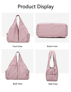 Damen Maßgefertigte Reisetasche Puffer-Tragetasche Rosa Tragetasche Fitness-Yoga-Tasche mit Wasserfach - Product Image 4