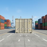 Les fabricants fournissent des conteneurs maritimes secs standard 40HC à ouverture latérale pour le transit maritime.