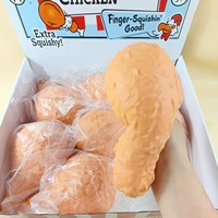 Nouveau jouet souple réaliste en forme de cuisse de poulet, à rebond lent, anti-stress, en caoutchouc, emballé, prêt à être expédié, en stock, pour tous les âges