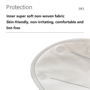 GB2626 CE kn95masker lipat 3D, Masker sekali pakai kn 95 Masker Masker mascarilla tipis bersirkulasi dengan earloop datar - Product Image 6