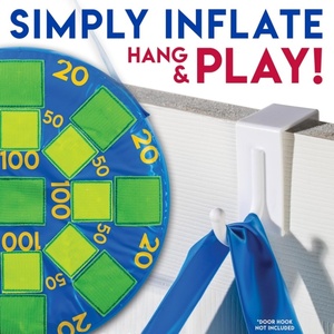 Jeu de fléchettes gonflable en PVC avec 3 balles de tennis, cible de 20*20 pouces pour enfants, jeu d'intérieur amusant avec des amis - Product Image 6