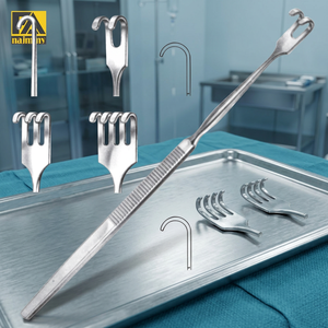 DOIGT RAKE, RETRACTOR (1 Prong Blunt) Bernay Doigt Râteau Écarteurs Trachéaux Sharp 4 Dents 17.0cm Instruments Chirurgicaux - Product Image 2