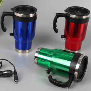 Vasos Eléctricos para Calentar Bebidas en el Auto, Modernos y Creativos, de Doble Pared, Acero Inoxidable, Aislamiento al Vacío, Antiderrames, Regalo para Viajes y Uso al Aire Libre - Product Image 2