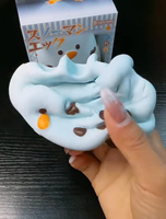Hachimi bonhomme de neige Omelette Mochi Squishy jouet lente augmentation soulagement du Stress sensoriel Fidget jouet Kawaii chignon en vrac boîte de présentation en gros