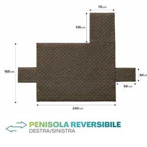 <b>Sofa</b> <b>Cover</b> 3 Seater 240x305 Cm Waterproof Polyester With Armrests - Product Image 6