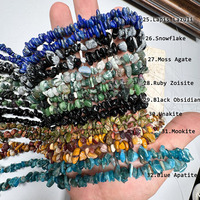 Perles en pierre naturelle puces de pierres précieuses Aqua Aquamarine puce irrégulière brin de perles en vrac pour Kit de fabrication de bracelets