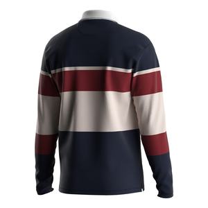 Polo à manches longues pour homme à séchage rapide, conçu pour un confort respirant et une qualité durable, polo de rugby - Product Image 4