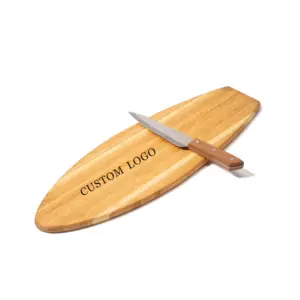 Tabla de cortar en forma de barra de bambú, tabla de cortar y servir de madera, tabla de cortar, charcutería de queso, tabla de servir para regalo de inauguración de la casa