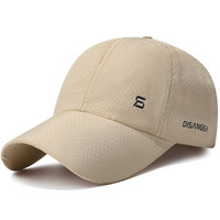 Gorra de Béisbol Personalizada de Secado Rápido con Protección UV, 100% Poliéster, Gorra Deportiva para Exteriores con Orificios de Ventilación Láser, Impresión Personalizada, MOQ Bajo