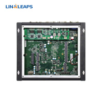 LINKLEAPS PC Industrial sin Ventilador con Intel de 7.ª Generación Core I5 I7, PC Integrado con Doble GbE LAN, 6 RS232, RS485, GPIO de 16 Bits, Entrada de 9 a 36V