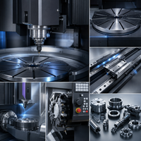 Machine de découpe et d'alésage en métal de qualité professionnelle personnalisée, grande capacité, avec tour CNC vertical à haute rigidité