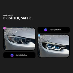 Pour BMW F32 Série 4 2013-2020 425I 428I 430I Ensemble de phares <span class=keywords><strong>à</strong></span> LED Style laser Hexagone DRL Bi-LED Projecteur de phare - Product Image 2
