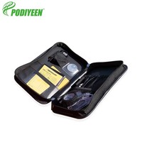 Kit d'arbitre de football Podiyeen avec drapeaux à carreaux, sifflet d'arbitre auxiliaire, pièce de monnaie et cartes