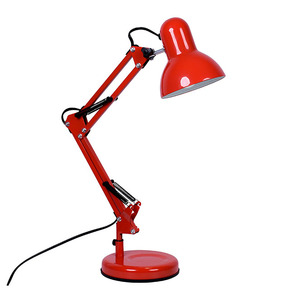 ANTIGONA Articulated Desk <b>Lamp</b> with 1xE27 L.15xAnt. 12 Red Color - Product Image 1