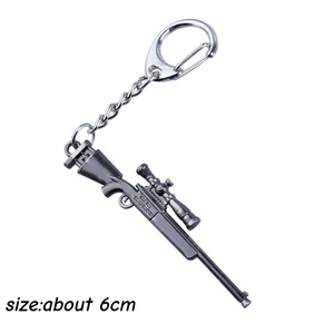מיני 6 ס "מ דגם אקדח דגם keychain 98k s686 m249 מחזיק מפתחות תליון - Product Image 3