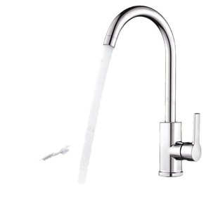 Robinet de cuisine en alliage d'acier inoxydable, rotation à 360 degrés, mélangeur d'eau chaude et froide, robinet d'évier - Product Image 2
