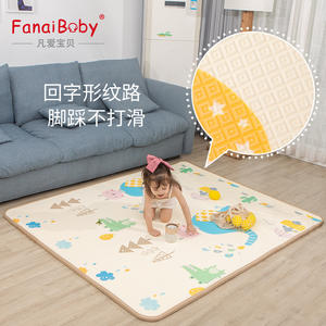 แผ่นรองคลานการ์ตูนสองด้าน XPE ขนาด 200x180 ซม. หนาพิเศษ กันน้ำ สำหรับเด็กทารกและเด็กเล็ก - Product Image 3