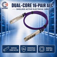 Câble électrique actif KEXINT 1.6T OSFP224 AEC 8x200G-PM4 pour les centres de données IA et les commutateurs HPC