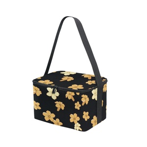 Sacs isothermes personnalisés à imprimé floral hawaïen Naupaka, légers, grande capacité, écologiques, pour pique-nique - Product Image 2