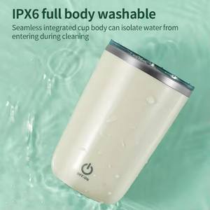 Wholesale Custom Logo Smart Auto Mixing Mug With Mixed Milk Stainless Steel Coffee Mixer Blender Cup - Product Image 3