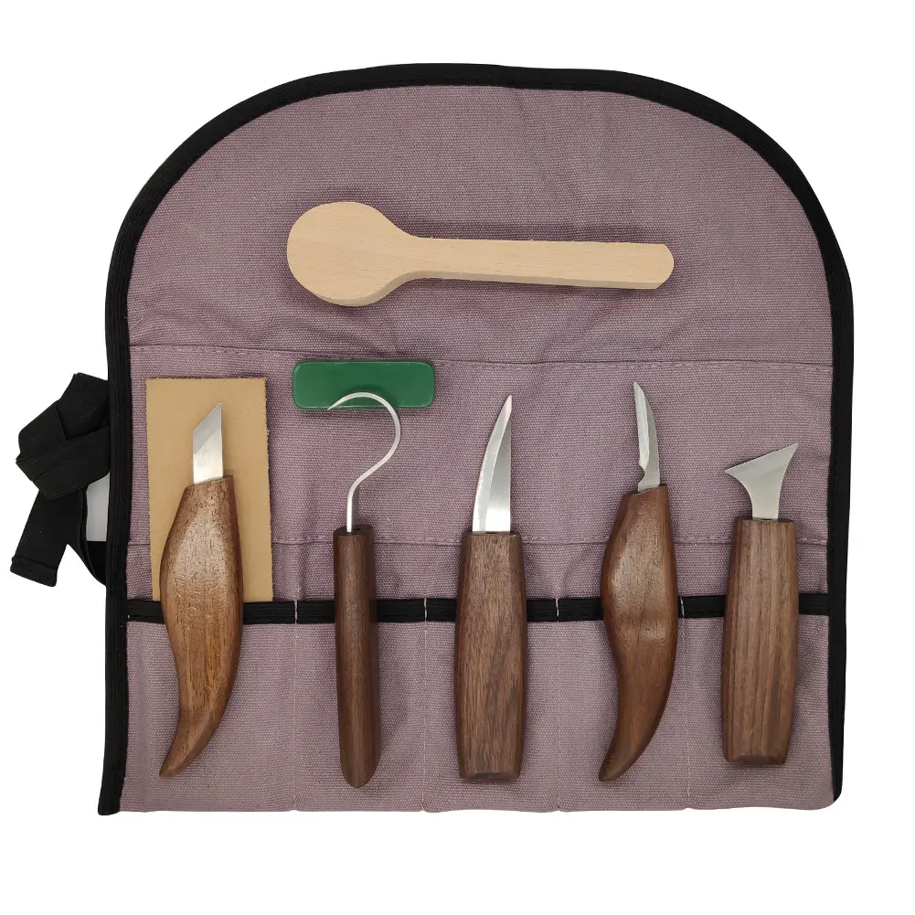 Set di strumenti per intaglio del legno all'ingrosso di utensili a mano, Kit di coltelli per intaglio del legno manuale per affilare i trucioli per principianti