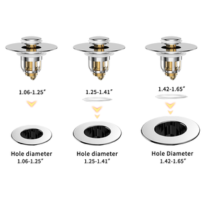 Universal Bathroom <strong>Sink</strong> Pop up <strong>Sink</strong> <strong>Plug</strong> Replacement Drain Stopper Strainer - Product Image 3