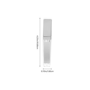 Custom Logo <b>Plastic</b> Led Light Lip Glaze Packaging Empty Container 7ml Lip Gloss Tube with <b>Mirror</b> - Product Image 5