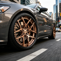 Jantes forgées en alliage 6061-T6 personnalisées, deux pièces, 18, 19, 20 pouces, 5x114.3, 5x112, 5x120, chromées, de luxe, pour BWM, Audi, Rolls-Royce