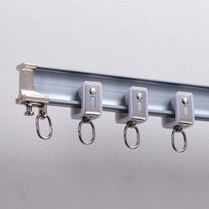 Tringles à <span class=keywords><strong>rideaux</strong></span> Boningsi W11 en aluminium, contemporaines, modernes, antirouille, robustes, élégantes, longueur personnalisable, pour salon, mariage - Product Image 5