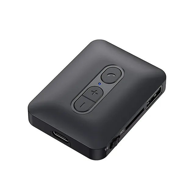2 in 1 Blue-tooth 5.4 Receiver Transmitter TF Card U Disk 3.5mm AUX Stereo Music Wireless Adapter for Car Car TV PC