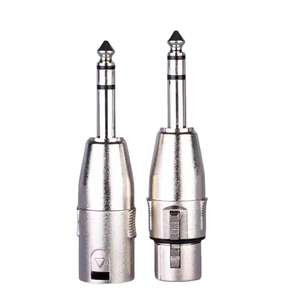 CC035 Yinyu DDP RTS 6,35mm 1/4 "Mono Jack A Adaptador XLR hembra de 3 pines contactos de Metal convertidor de señal de Audio profesional - Product Image 3