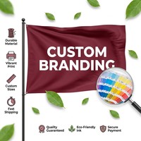 Drapeau promotionnel en polyester tricoté 3x5 pieds avec logo personnalisé, fournisseur en gros, échantillon gratuit, vente populaire, vente en gros Y