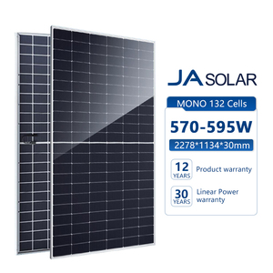Panel <span class=keywords><strong>solar</strong></span> <span class=keywords><strong>JA</strong></span> <span class=keywords><strong>390W</strong></span>-590W Panel <span class=keywords><strong>solar</strong></span> monocristalino fotovoltaico doméstico con tipo N 400W 410W 550W 570W 585W Tipo Perc - Product Image 1