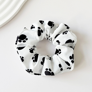 Scrunchies à motif de patte de <span class=keywords><strong>chien</strong></span> mignonnes pour femmes et filles, élastiques à cheveux pour queue de cheval, accessoires capillaires pour fêtes sur le thème des animaux avec motif personnalisé - Product Image 6