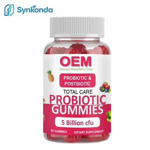 Gummies <span class=keywords><strong>Probiotiques</strong></span> et Postbiotiques OEM 5 Milliards de UFC Complément Alimentaire 60 <span class=keywords><strong>pour</strong></span> la Santé Intestinale et le Soutien Immunitaire Adulte - Product Image 1