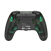 Manette de jeu filaire GameSir T7 Pro W Retro Green Transparent avec joystick à effet Hall, déclencheur, éclairage RGB et double vibration